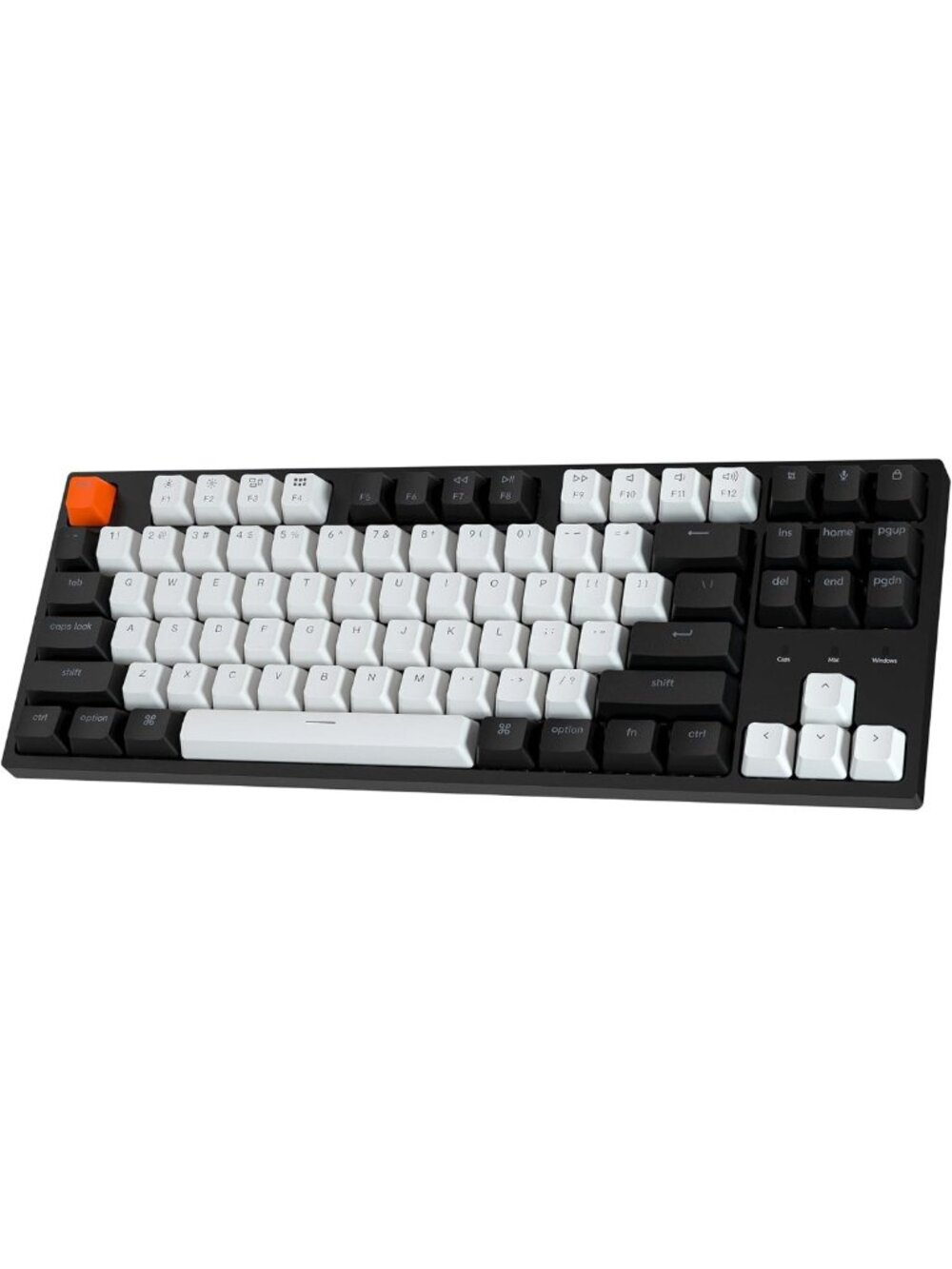 TKL Wired Mechanical Keyboard with White Backlight - Gaming & Typing Essential